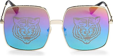 gucci original glasses tiger print